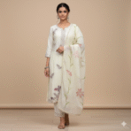 Cotton Muslin Banarasi Cream