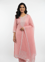 peach pink georgette Punjabi suit Australia