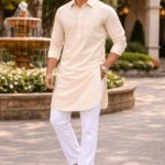 Classic Cream Punjabi Kurta Pajama for Men – Royal Minimal Elegance