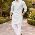 green Punjabi kurta pajama