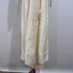 Cream chikankari Anarkali kurta set with embroidery by Punjabi Threads Melbourne