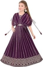 Kids Purple Anarkali Dress Australia | Party Wear