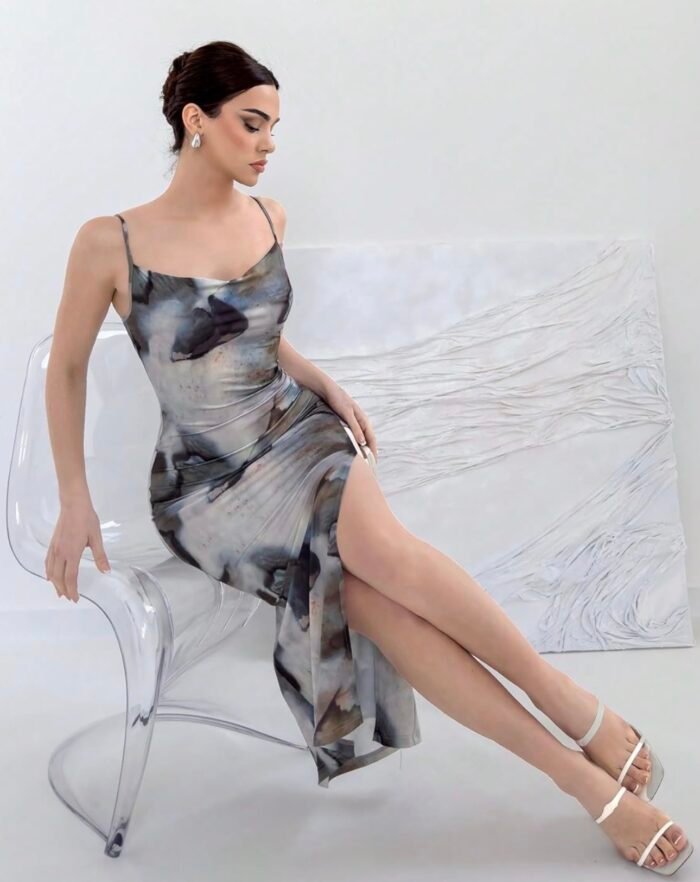 Abstract Print Maxi Dress - Punjabi Threads product image 2