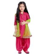 Girls Pink Patiala Suit Australia | Kids Ethnic Wear