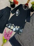 Black Embroidered Punjabi Suit - Punjabi Threads product image 3