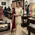 Cream Sharara Suit - Punjabi Threads product image 1