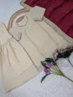 Cream Sharara Suit - Punjabi Threads product image 3