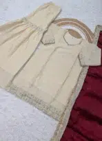 Cream Sharara Suit - Punjabi Threads product image 4