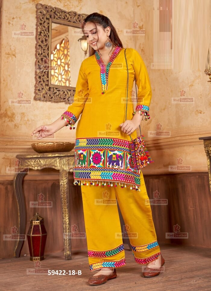 Embroidered Palazzo Suit - Punjabi Threads product image 2