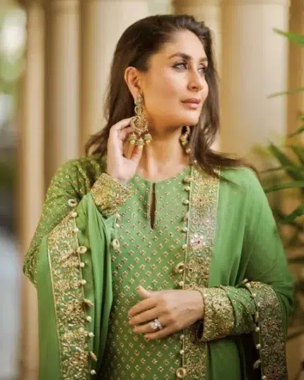 Green Readymade Dress - Punjabi Threads product image 1