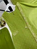 Green Readymade Dress - Punjabi Threads product image 3