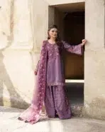 Lavender Sharara Suit - Punjabi Threads product image 5