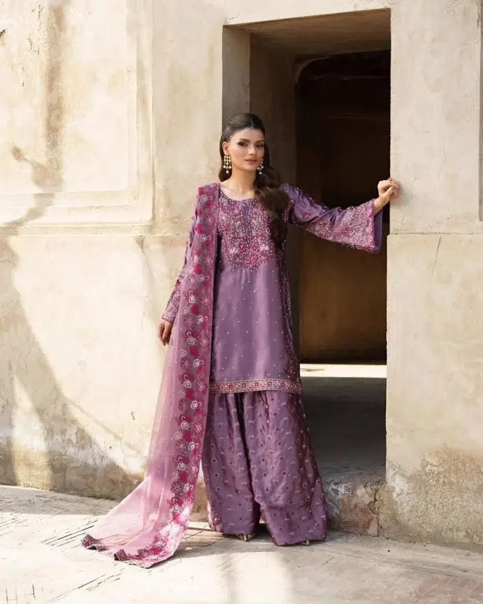 Lavender Sharara Suit - Punjabi Threads product image 5