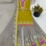 Lime Green Sharara Suit - Punjabi Threads product image 1