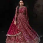 Maroon Anarkali Readymade Dress - Punjabi Threads product image 1
