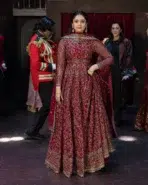 Maroon Anarkali Readymade Dress - Punjabi Threads product image 6