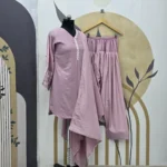 Mauve Pink Readymade Dress - Punjabi Threads product image 1