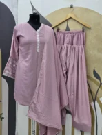 Mauve Pink Readymade Dress - Punjabi Threads product image 3