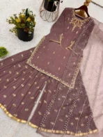 Mauve Sharara Suit - Punjabi Threads product image 1