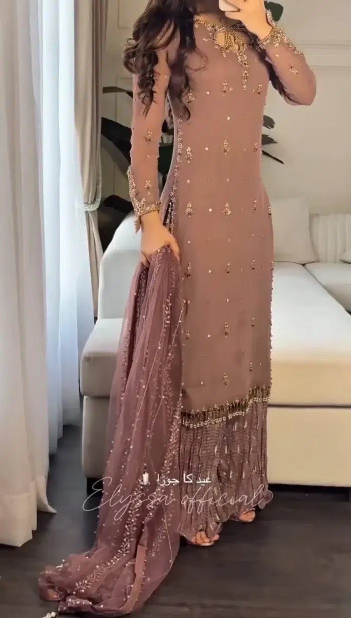 Mauve Sharara Suit - Punjabi Threads product image 3