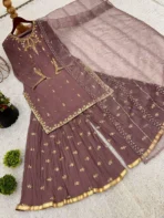 Mauve Sharara Suit - Punjabi Threads product image 5