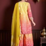 Ombre Bandhani Sharara Suit - Punjabi Threads product image 1
