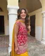 Pink and Yellow Patiala Suit - Punjabi Threads product image 1