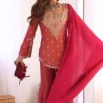 Red Sharara Suit - Punjabi Threads product image 1