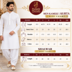Men's Kurta Shalwar Size Chart Australia – Punjabi Threads