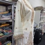 Designer Ivory Rust Sharara Suit - Punjabi Threads product image 3