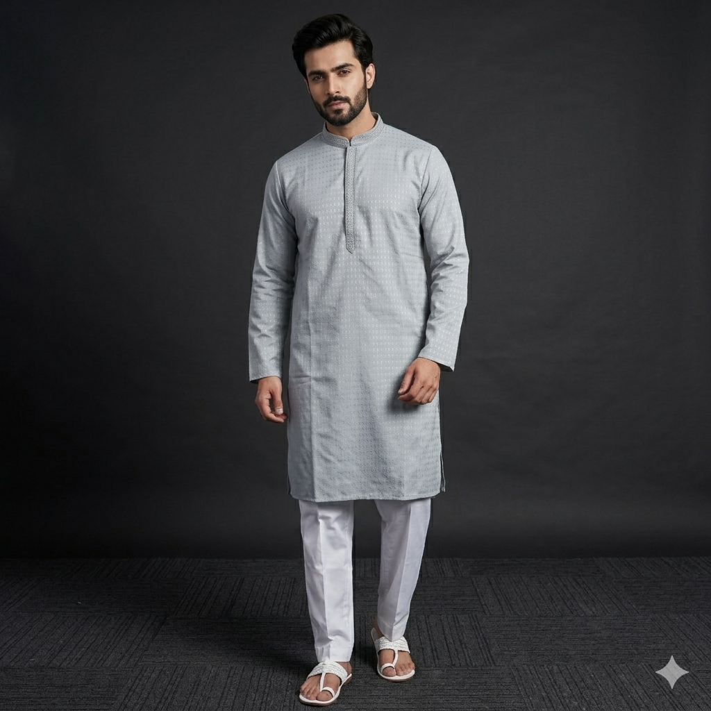 Designer Kurta Pajama image 1 Designer Kurta Pajama - Punjabi Threads product image 1