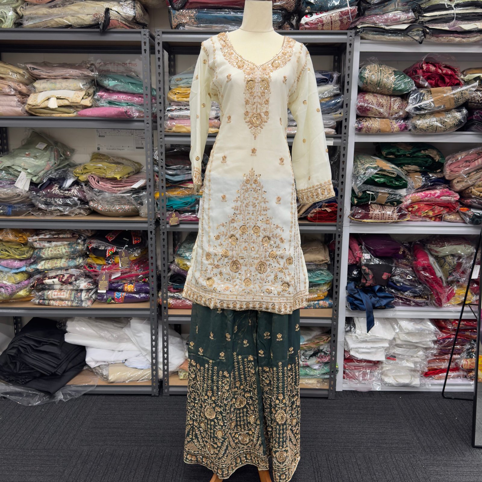 Designer Pakistani Sharara Suit image 1 Designer Pakistani Sharara Suit - Punjabi Threads product image 1