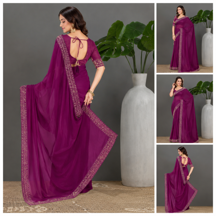 Georgette Fancy Saree Collection - Punjabi Threads product image 3