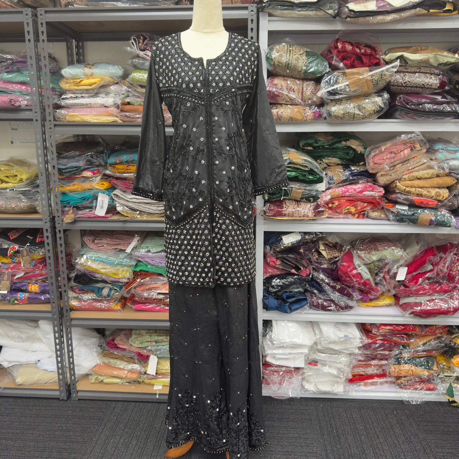 Black Diamond Handcrafted Suit Set image 1 Black Diamond Handcrafted Suit Set - Punjabi Threads product image 1