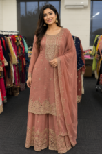 Embroidered Sharara Suit - Punjabi Threads product image 1