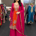 Rani Sunset Sharara Suit - Punjabi Threads product image 1