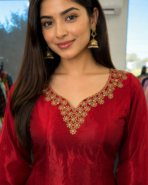Ruby Royale Embroidered Palazzo Suit - Punjabi Threads product image 3