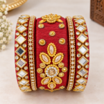 Royal Ruby Kundan Bridal Bangle Set - Punjabi Threads product image 1