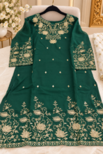 Emerald Green Kurta Set - Punjabi Threads product image 1